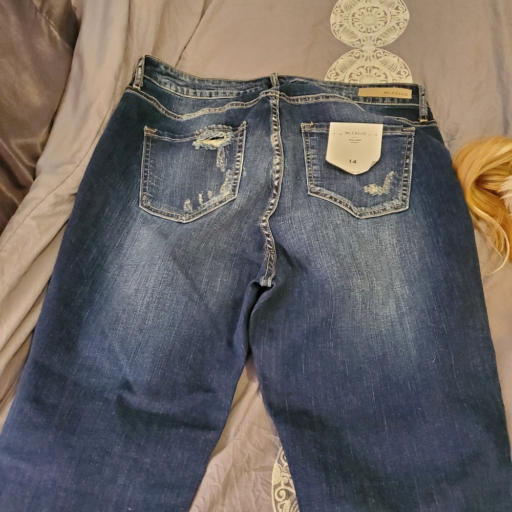 Ms cello distressed skinny